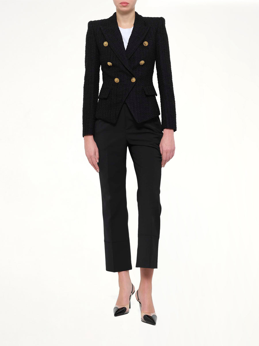 6 BTN Tweed Jacket in Black