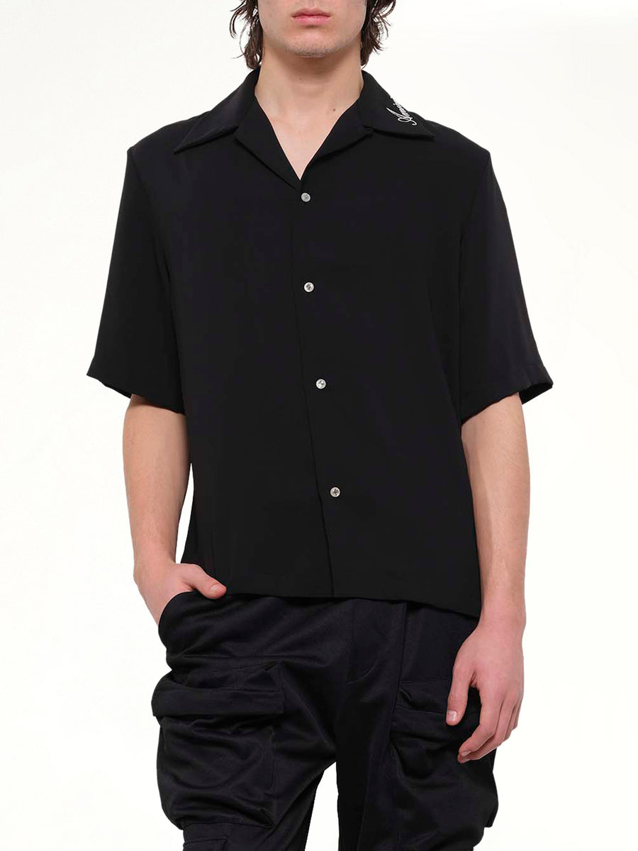 Amiri Camp Shirt in Black