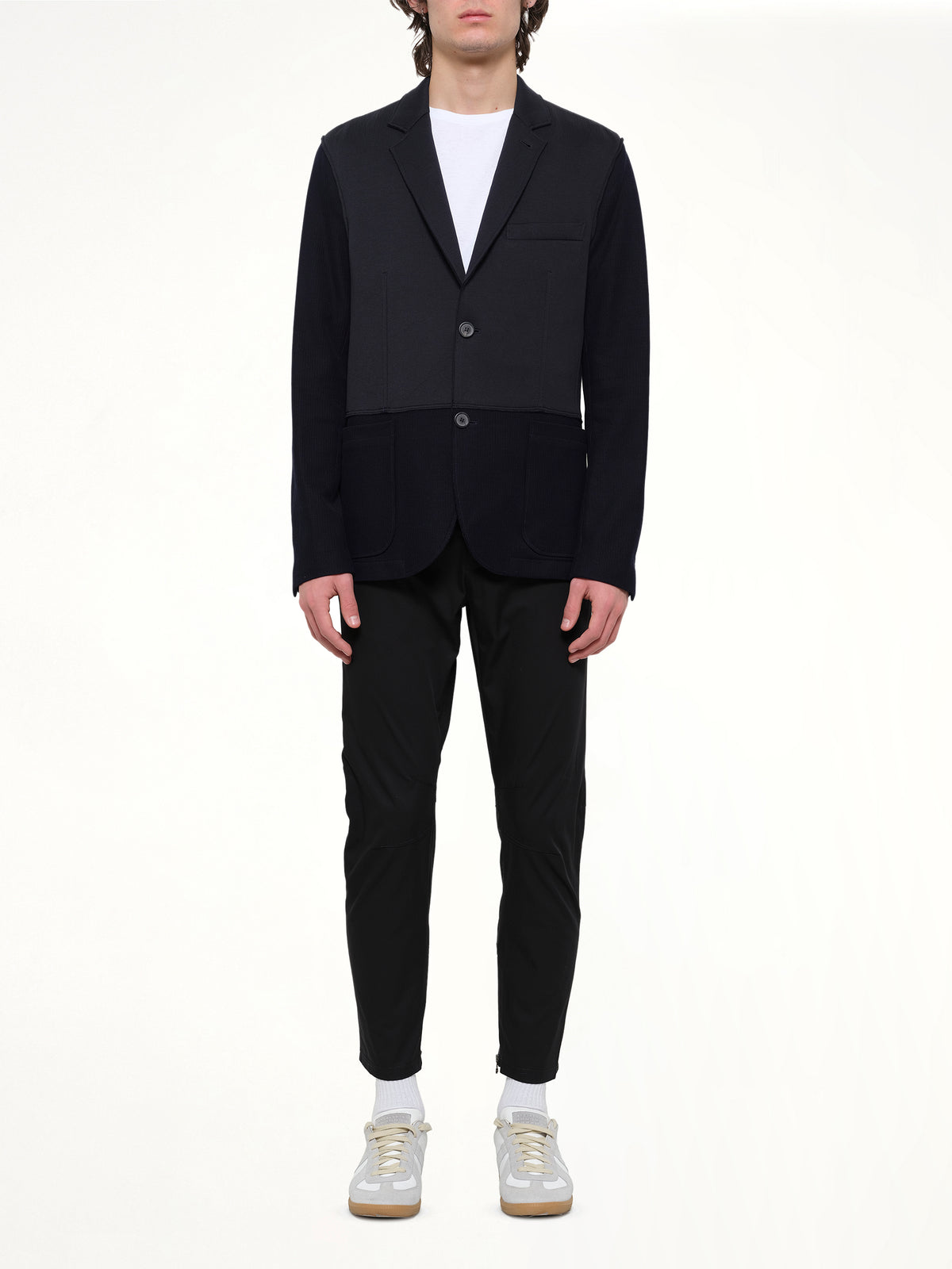 2 Button Jacket in Navy