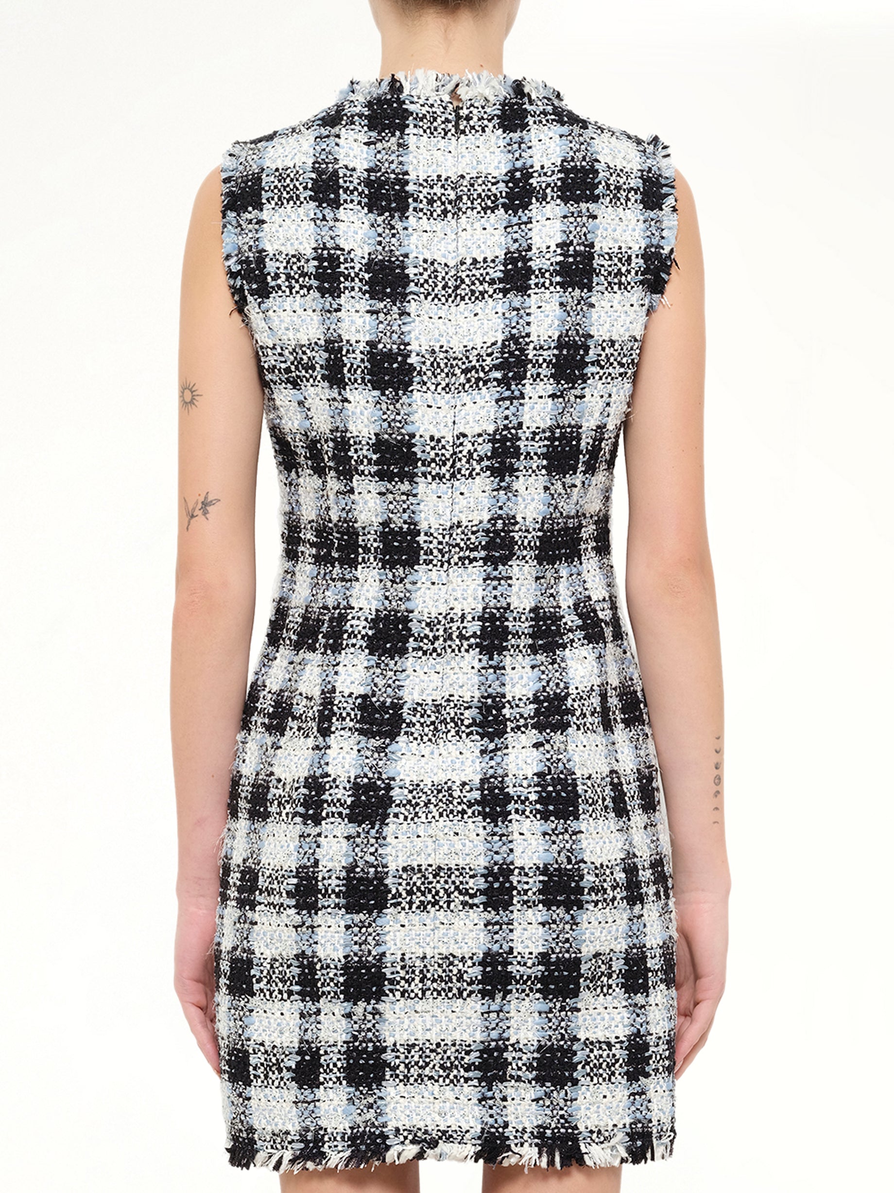 AMQ - CHECKC TWEED DRESS