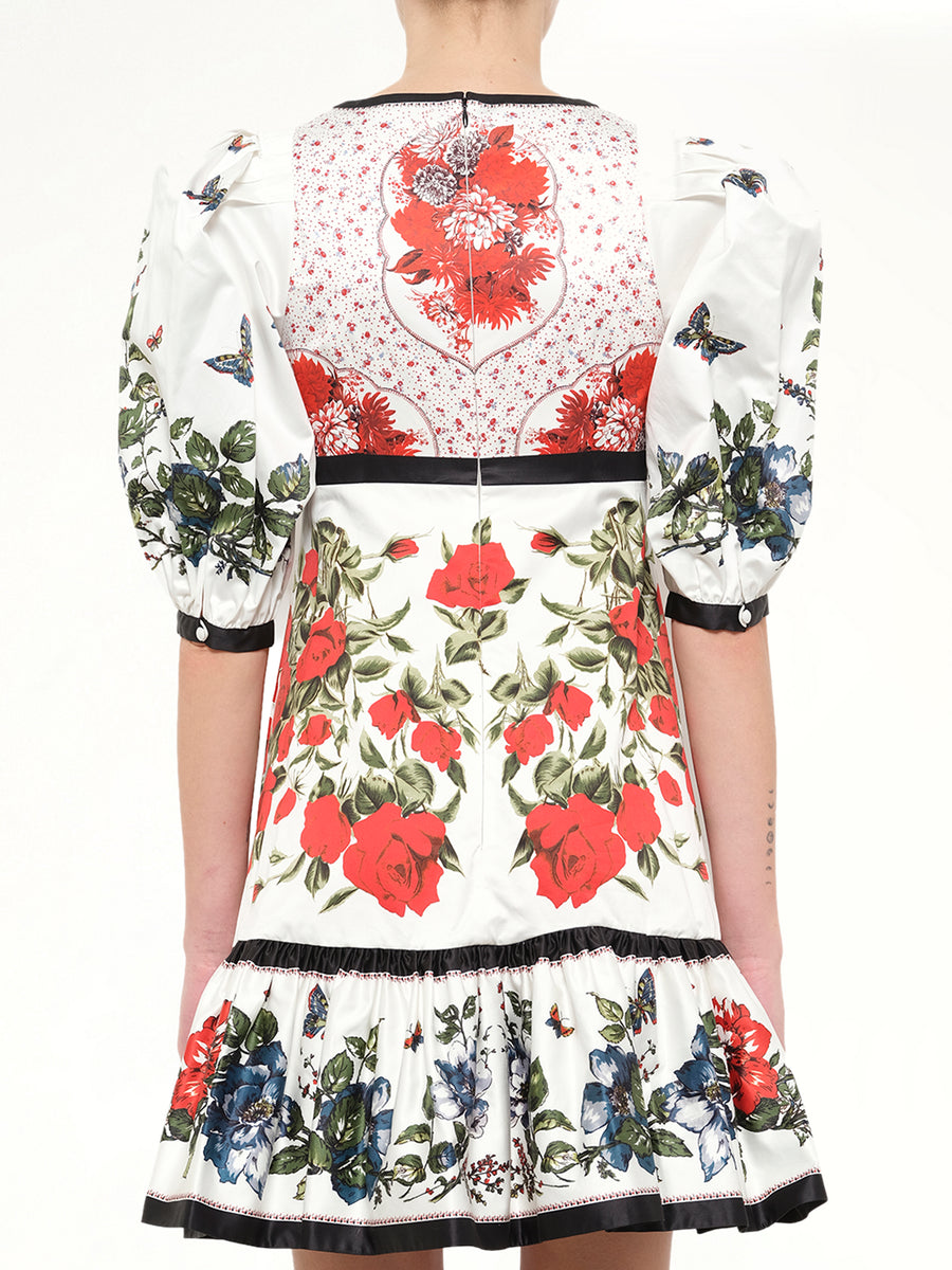 Alexander McQueen Floral Table Abito Dress in Mix