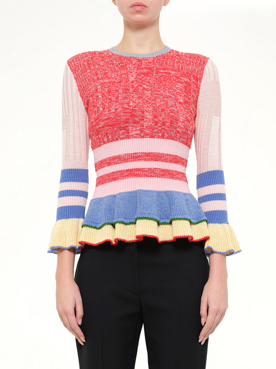 Alexander McQueen Crew Neck Sweater in Mix