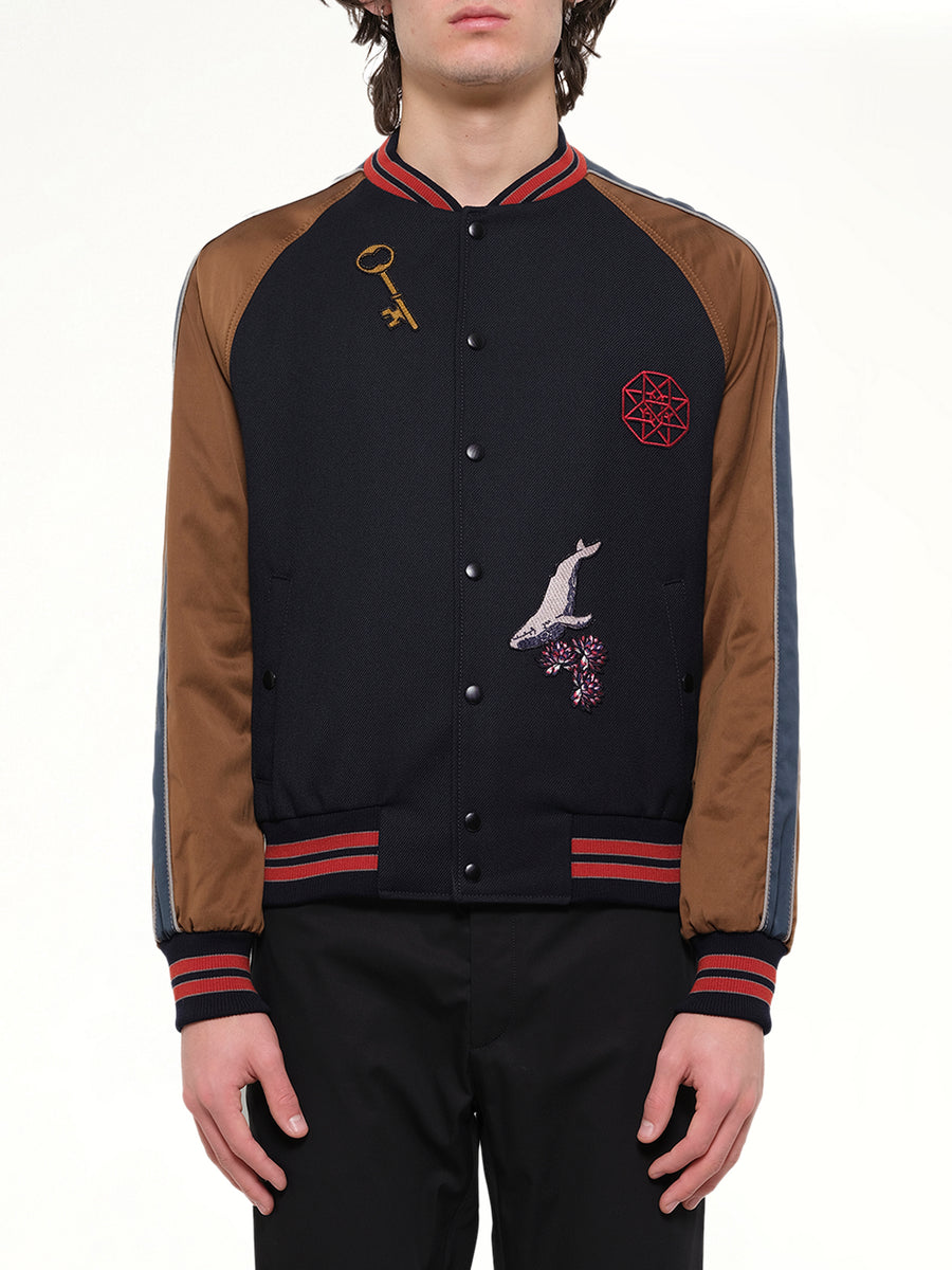 Baseball Jacket Cavalry in Navy