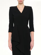 Crepe Dress in Black