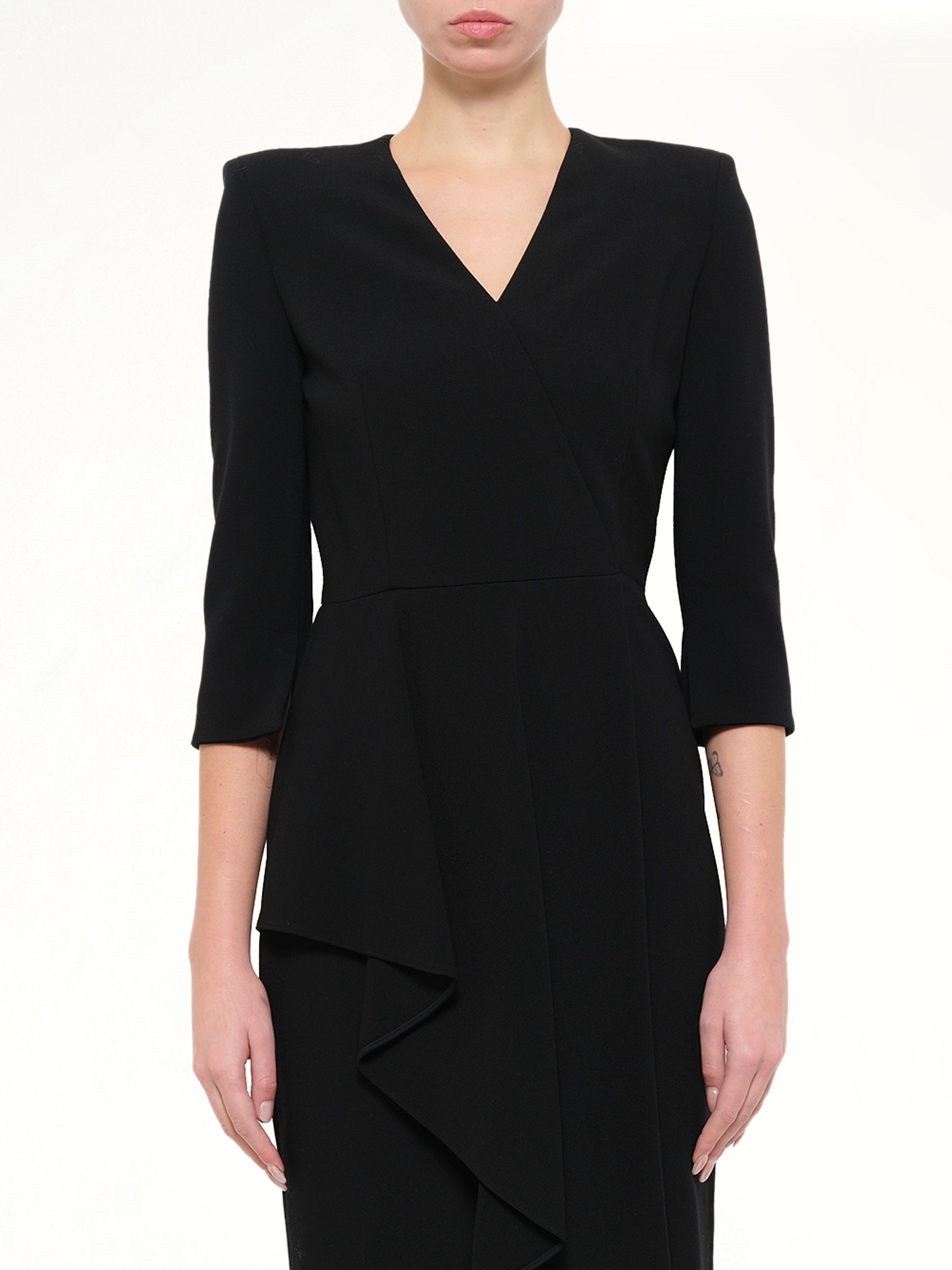 Crepe Dress in Black