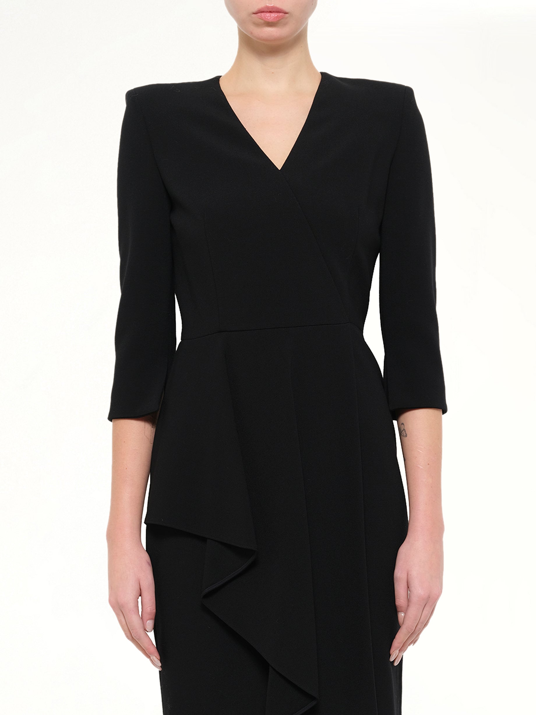 Crepe Dress in Black
