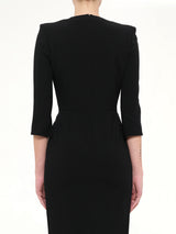 Crepe Dress in Black