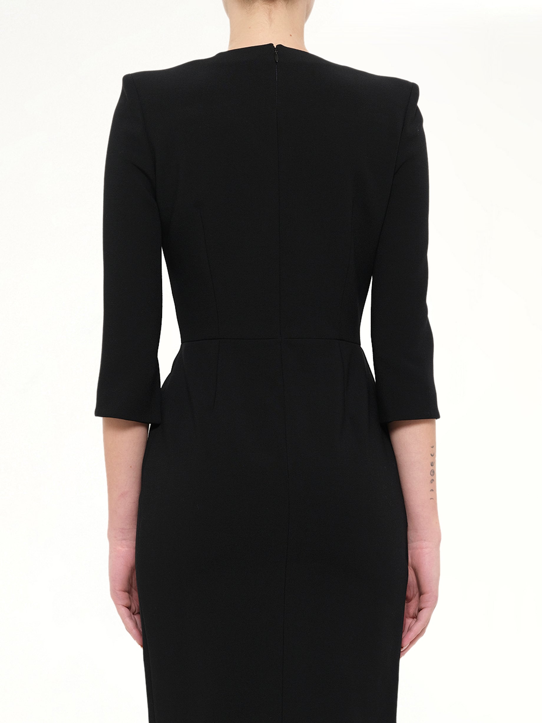 Crepe Dress in Black