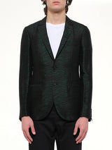 D8 Slim 2 Button Jacket in Green