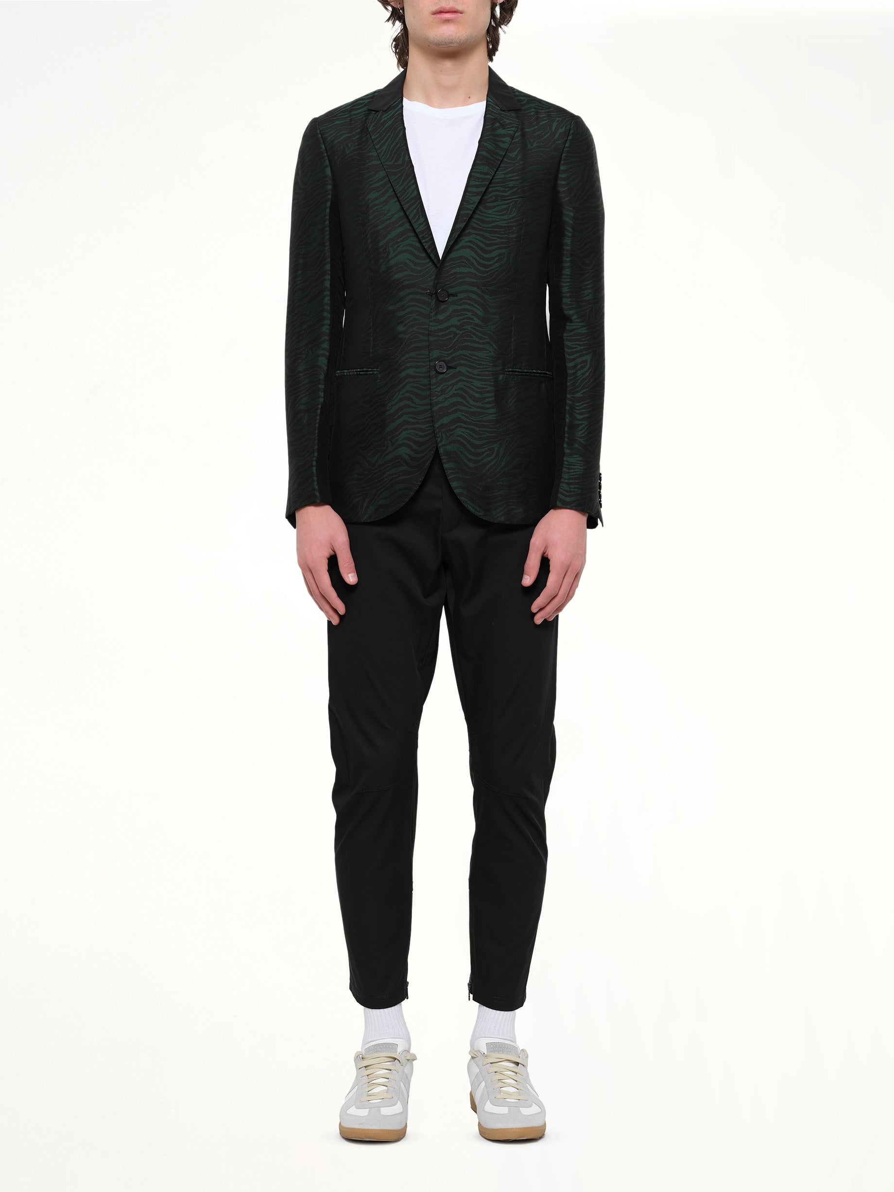 D8 Slim 2 Button Jacket in Green