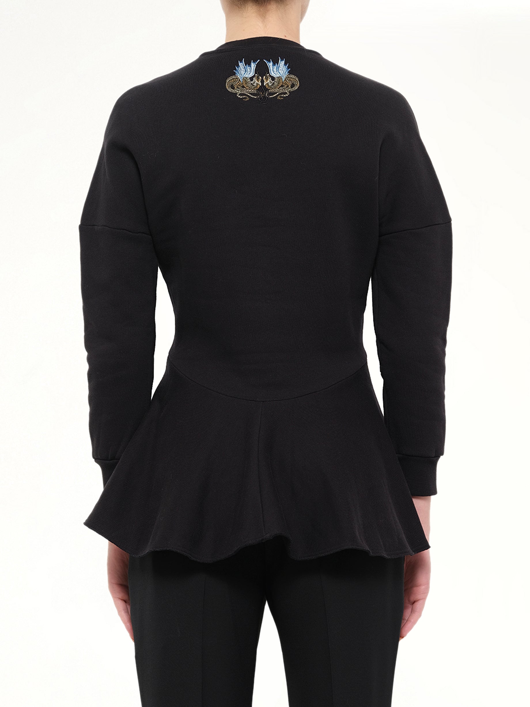 Felpa Double Dragon Top in Black