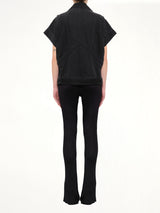 Jacket With Belt in Black