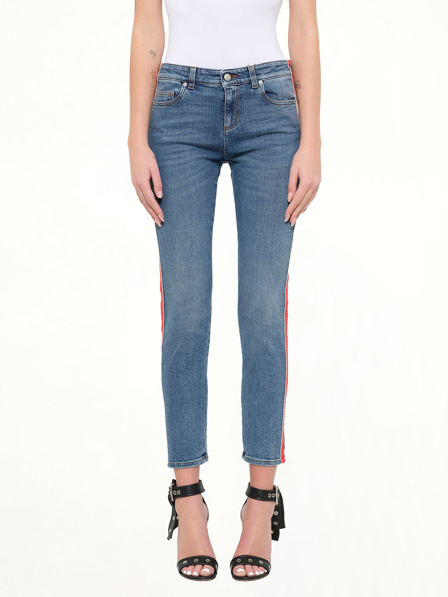 Kuroki Fit Denim Pants in Blue