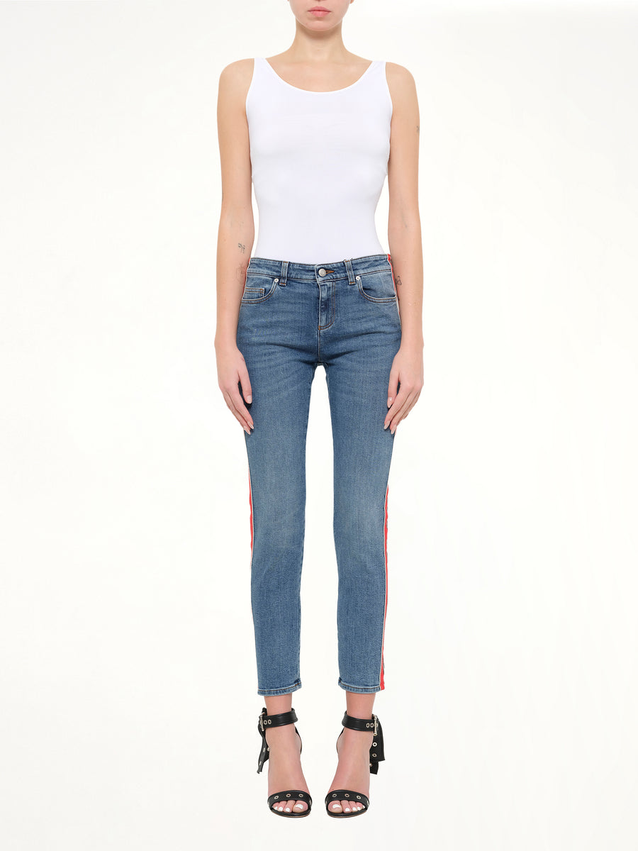Kuroki Fit Denim Pants in Blue