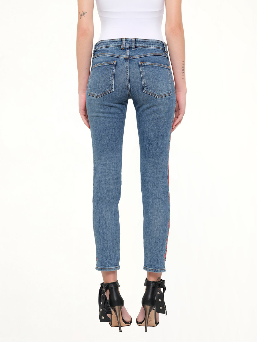 Kuroki Fit Denim Pants in Blue