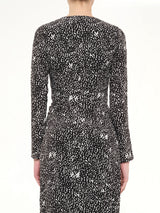 Long Sleeve Dress in Black and White
