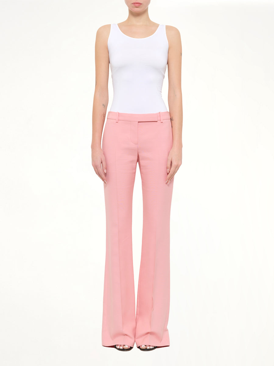 Narrow Bootcut Pants in Anemone