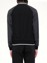 Piping Baseball Jacket in Black