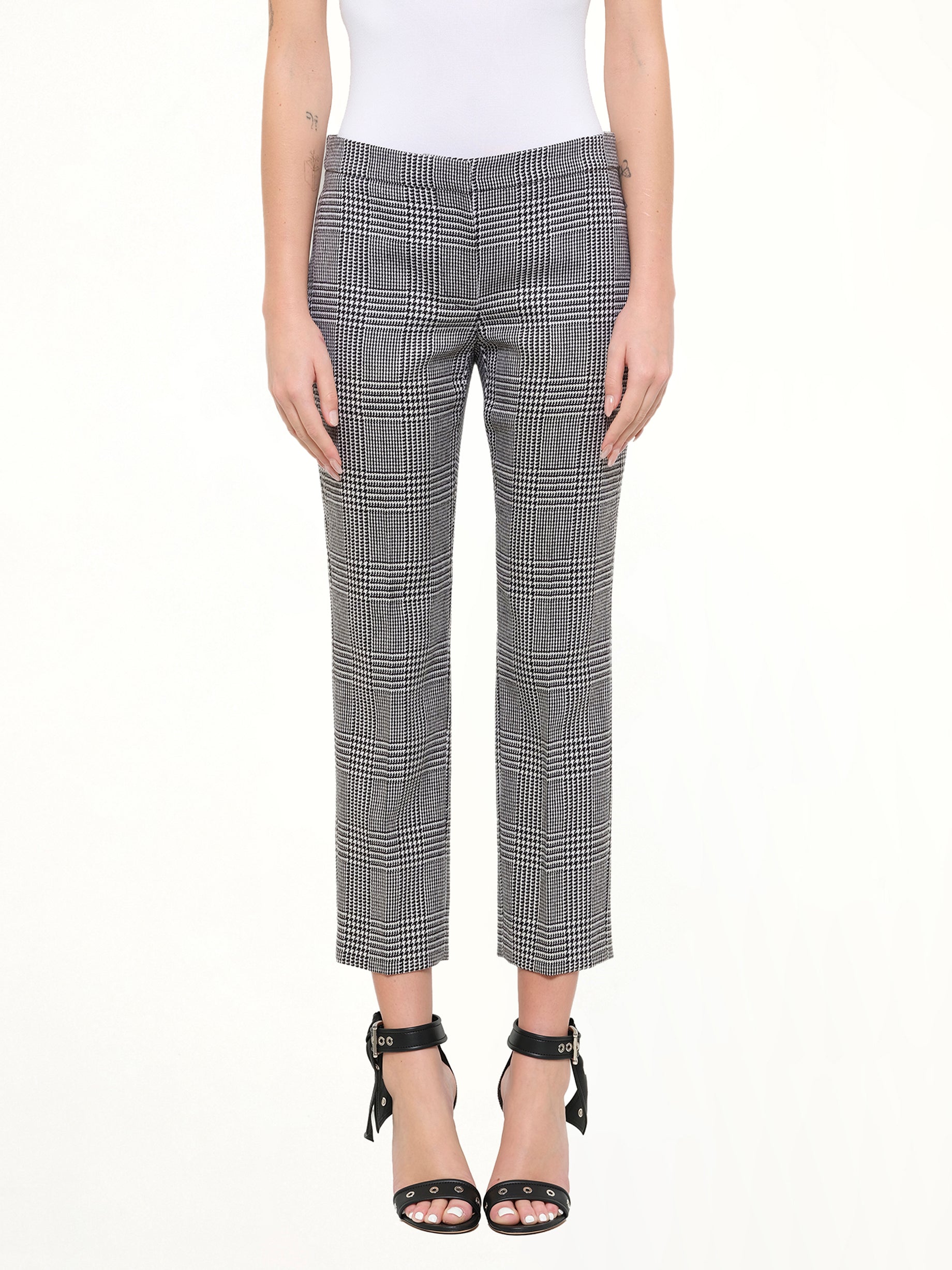 Prince Of Wales Pants in Black