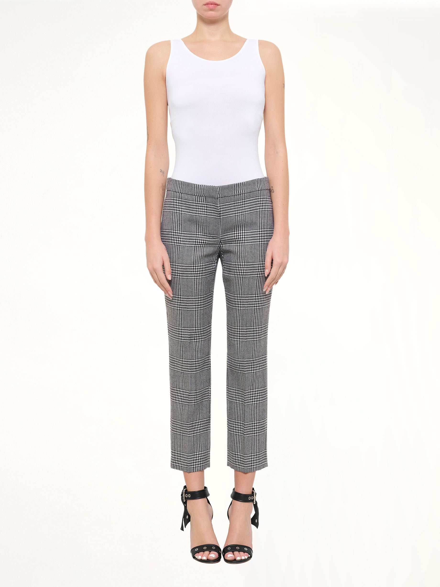 Prince Of Wales Pants in Black