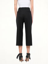 Short Wool Pants in Black