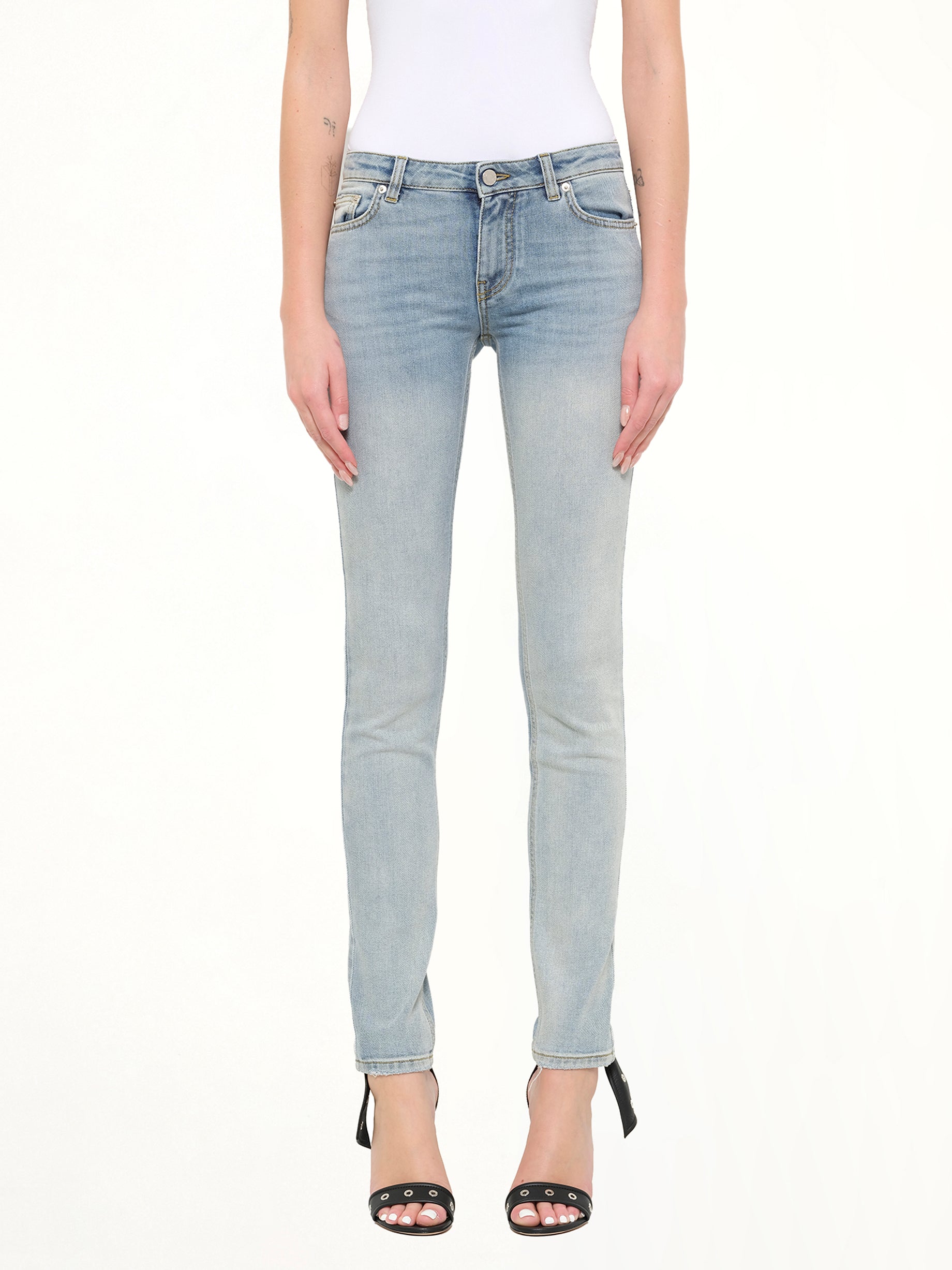 Slim Fit Pants in Light Blue