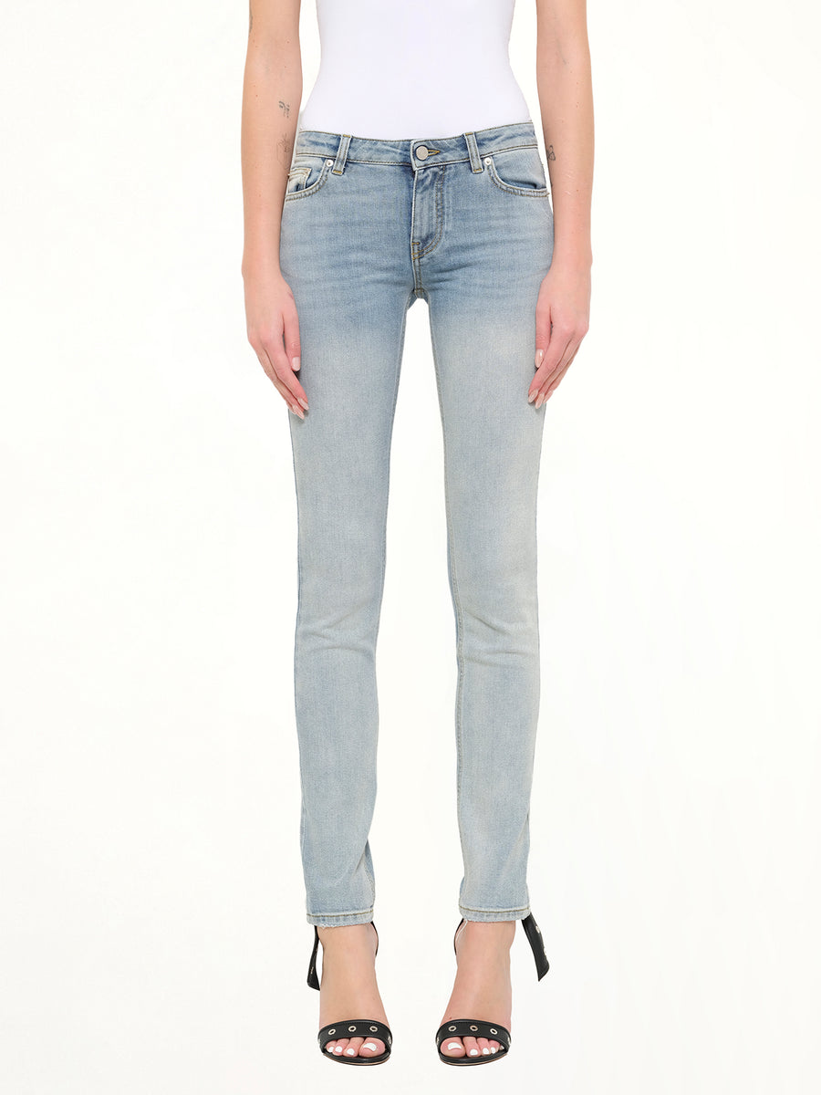 Slim Fit Pants in Light Blue