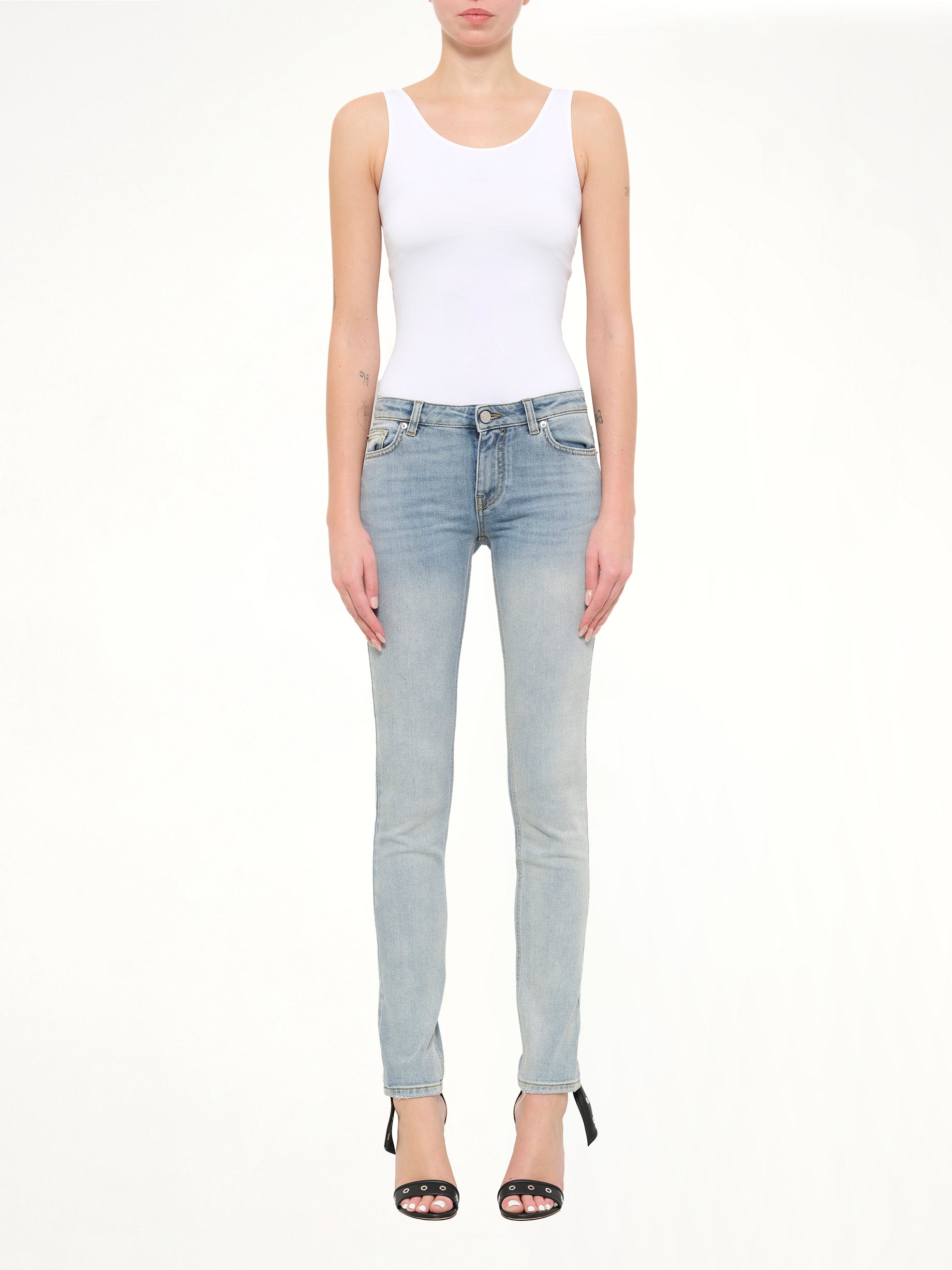 Slim Fit Pants in Light Blue