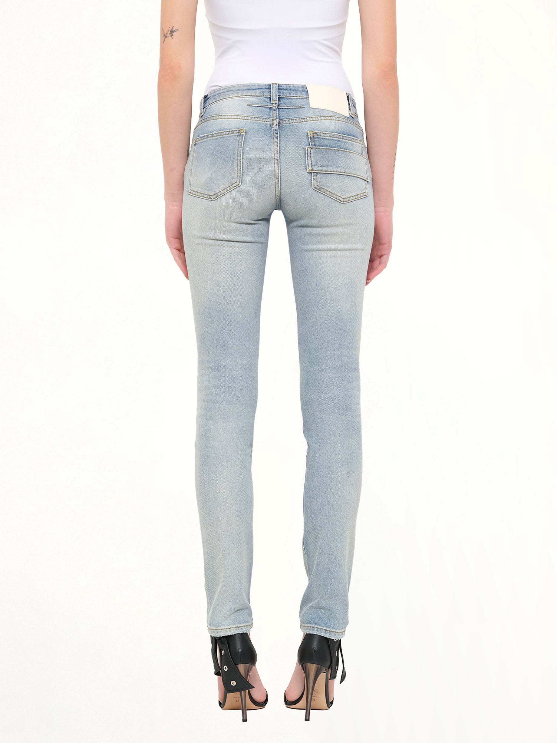 Slim Fit Pants in Light Blue