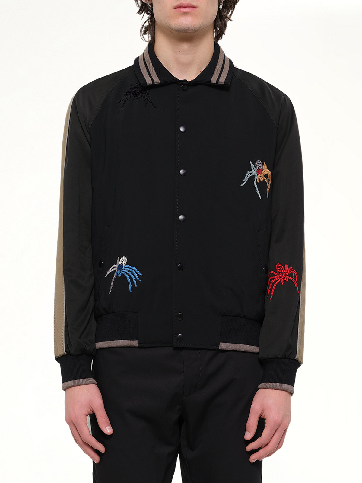 Spider Embroidered Jacket in Black