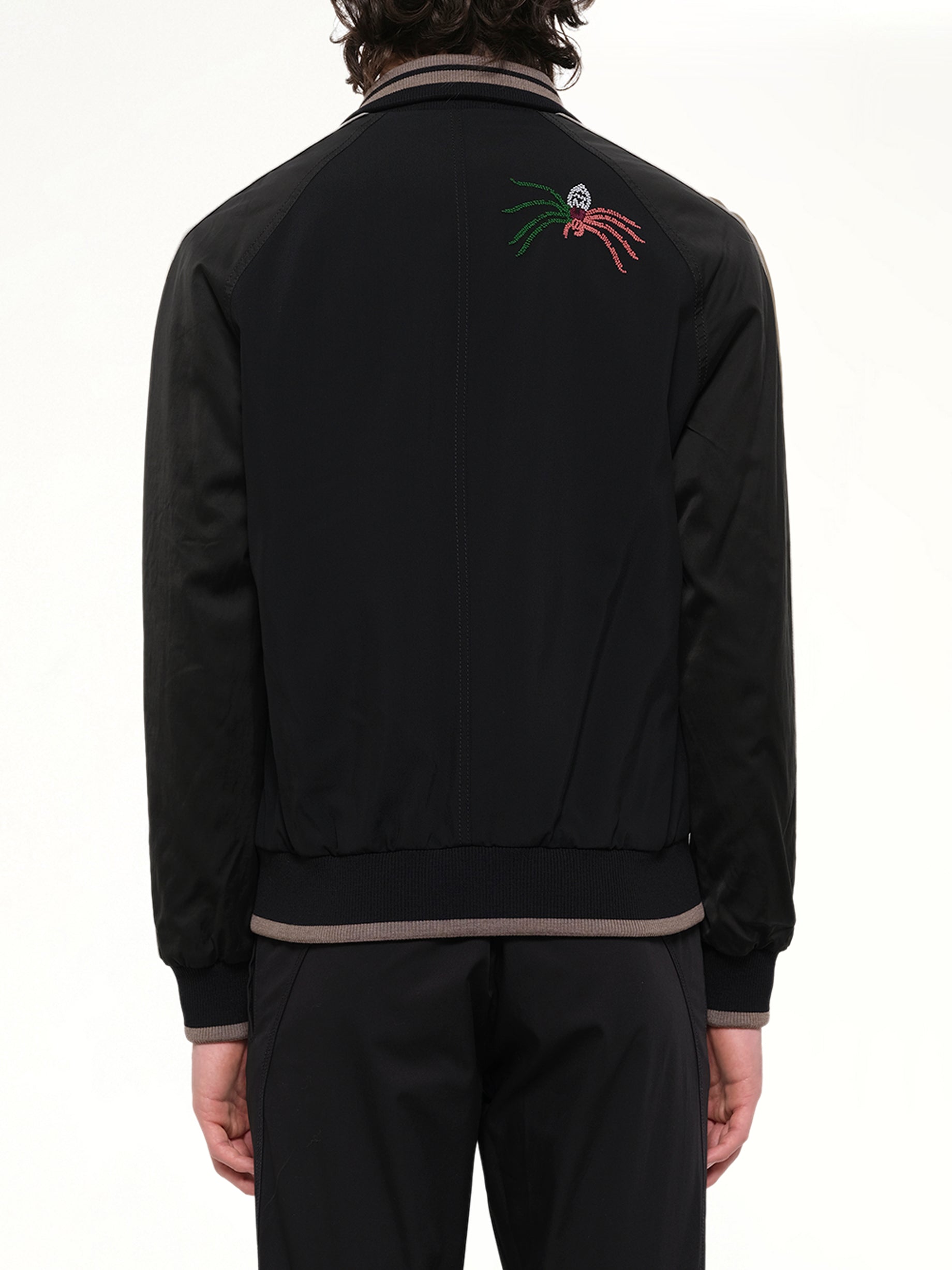 Spider Embroidered Jacket in Black