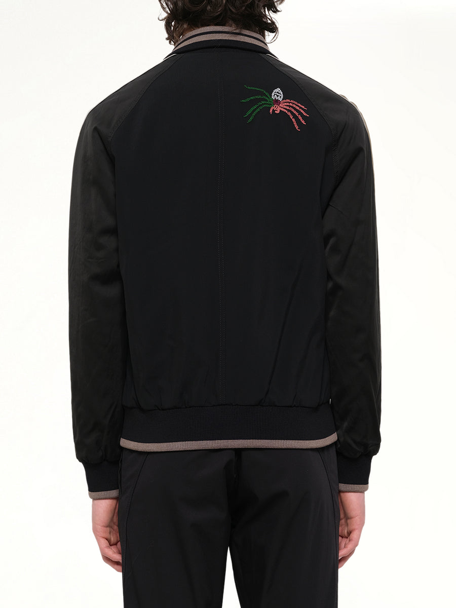 Spider Embroidered Jacket in Black