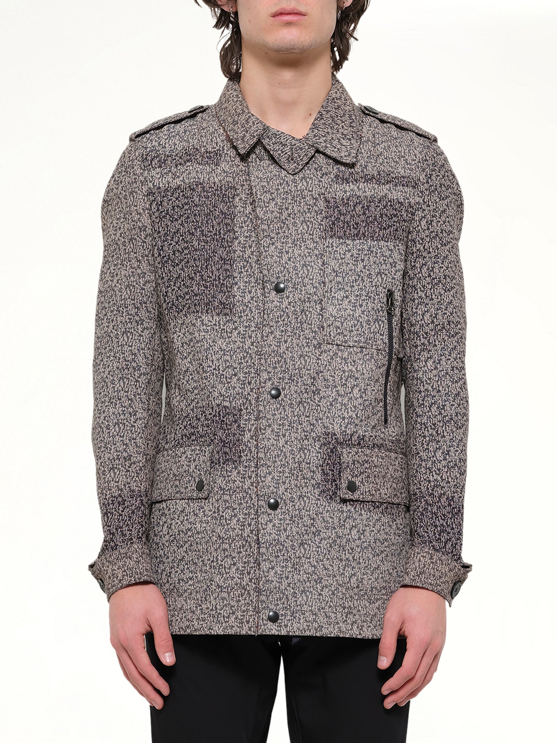 Washed Safari Jacket in Blue