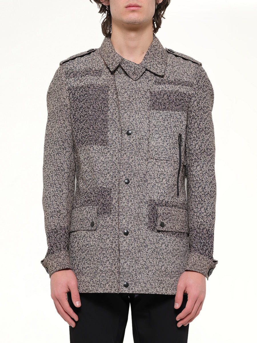 Washed Safari Jacket in Blue