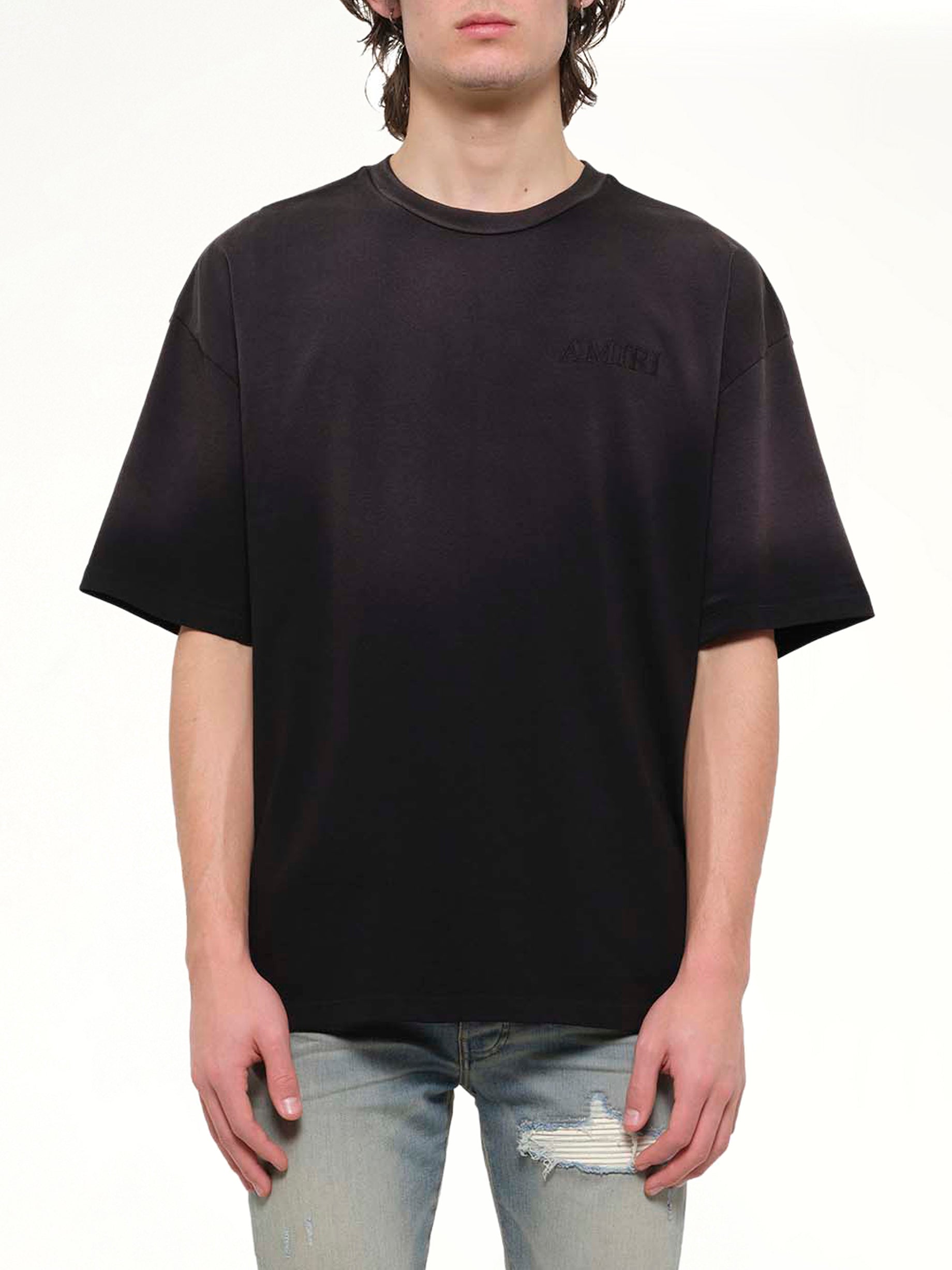Bandana Patch Oversized T-Shirt in Black