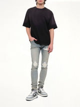 Bandana Patch Oversized T-Shirt in Black