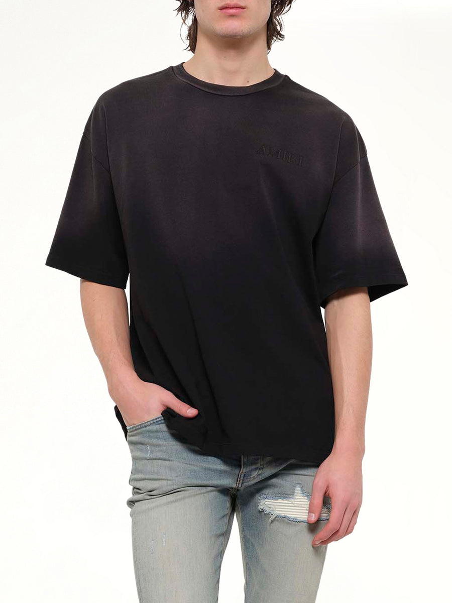 Bandana Patch Oversized T-Shirt in Black
