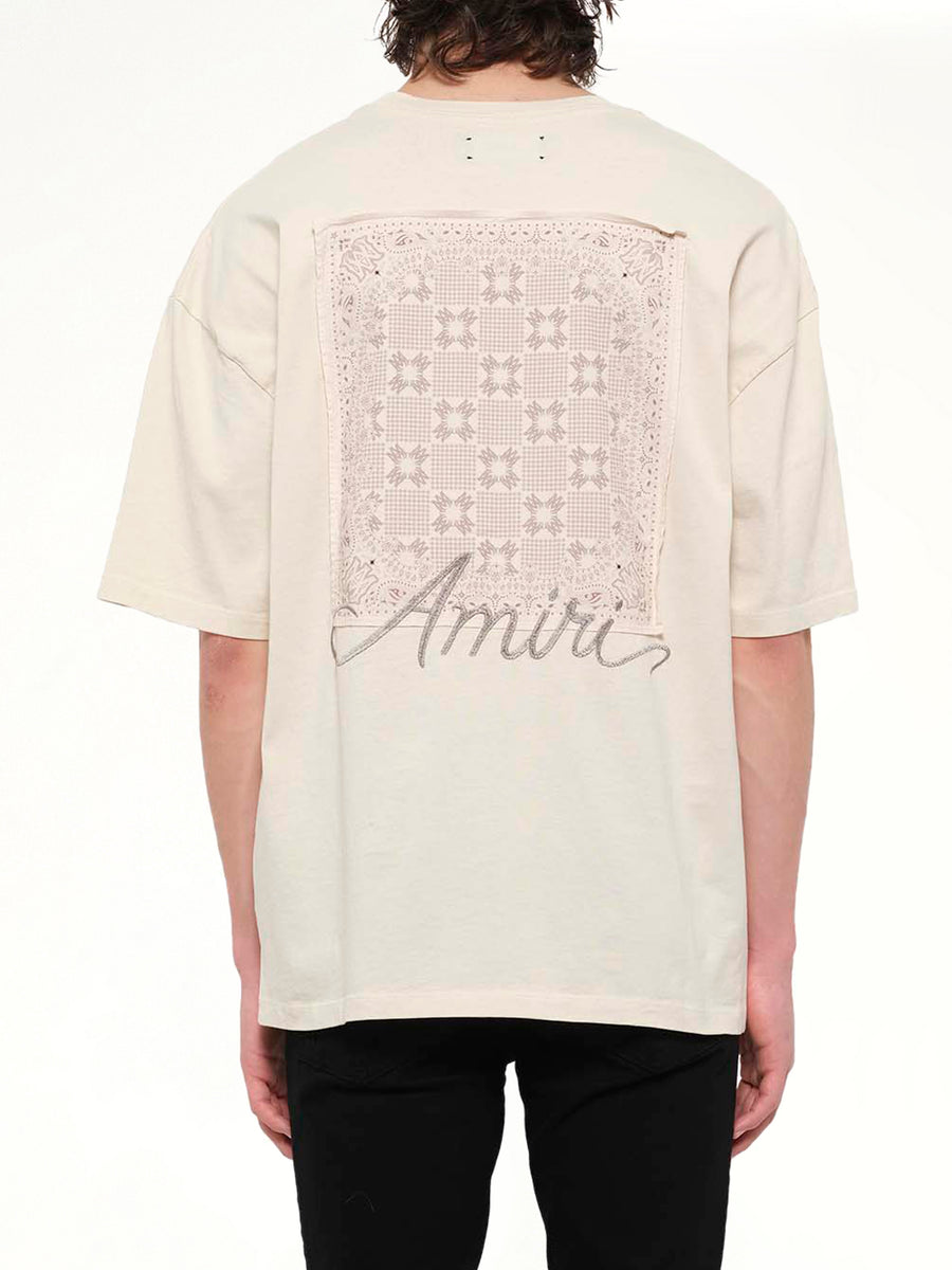 MA Quad Checkboard T-Shirt in Alabaster