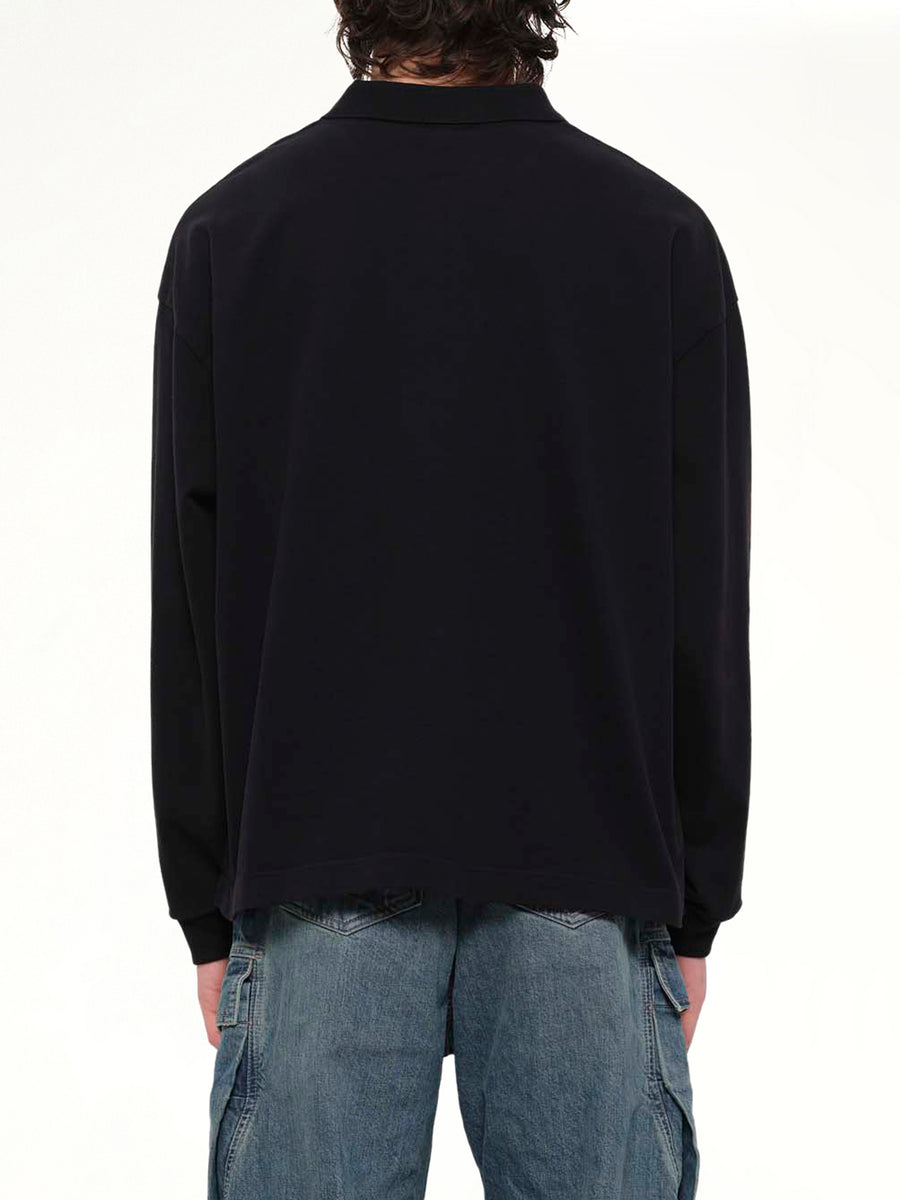 Owners Rugby Top in Jet Black