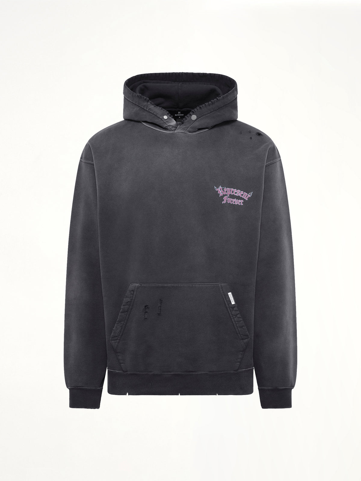 Duality Hoodie in Washed Black