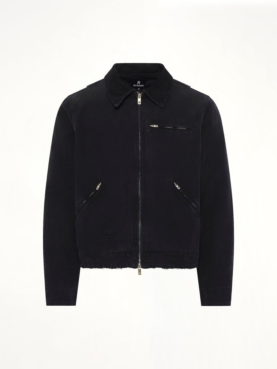 The Leather Work Jacket in Black