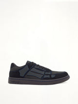 Skel Top Contrast Low Sneaker in Black/Blue