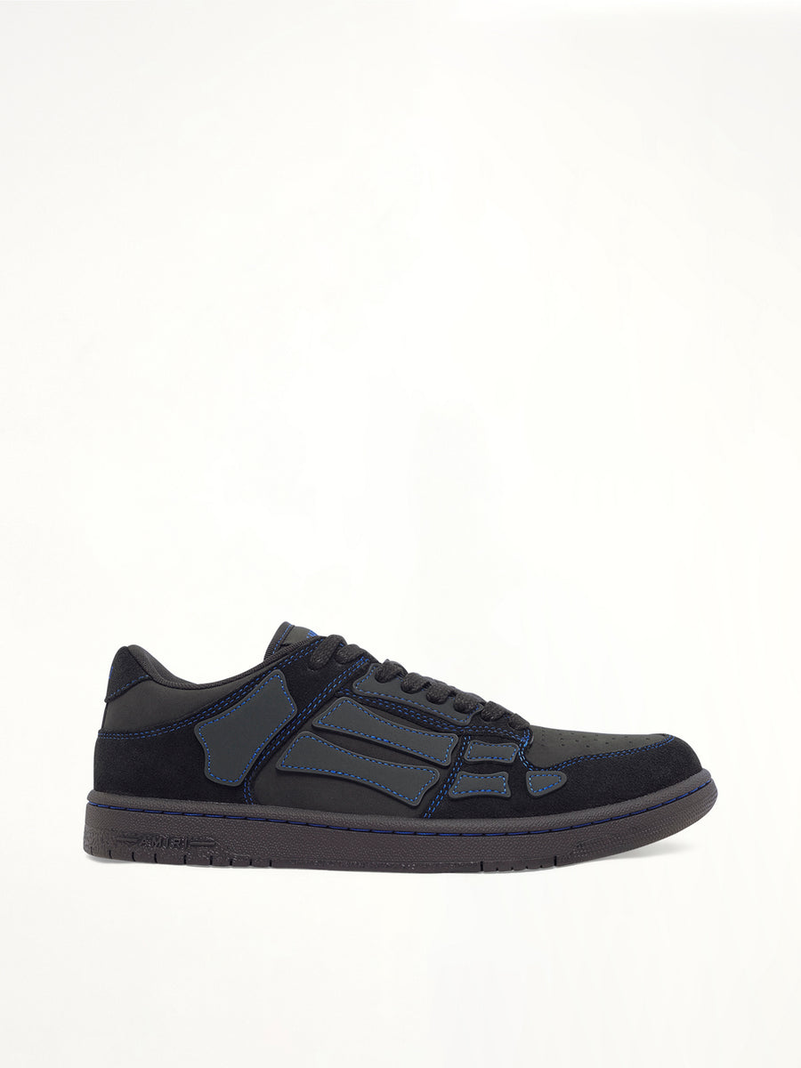 Skel Top Contrast Low Sneaker in Black/Blue