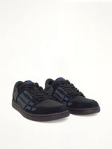 Skel Top Contrast Low Sneaker in Black/Blue