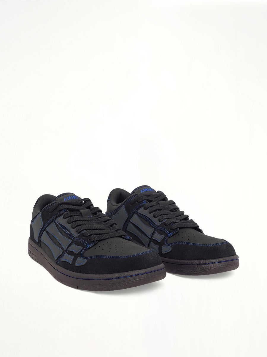 Skel Top Contrast Low Sneaker in Black/Blue