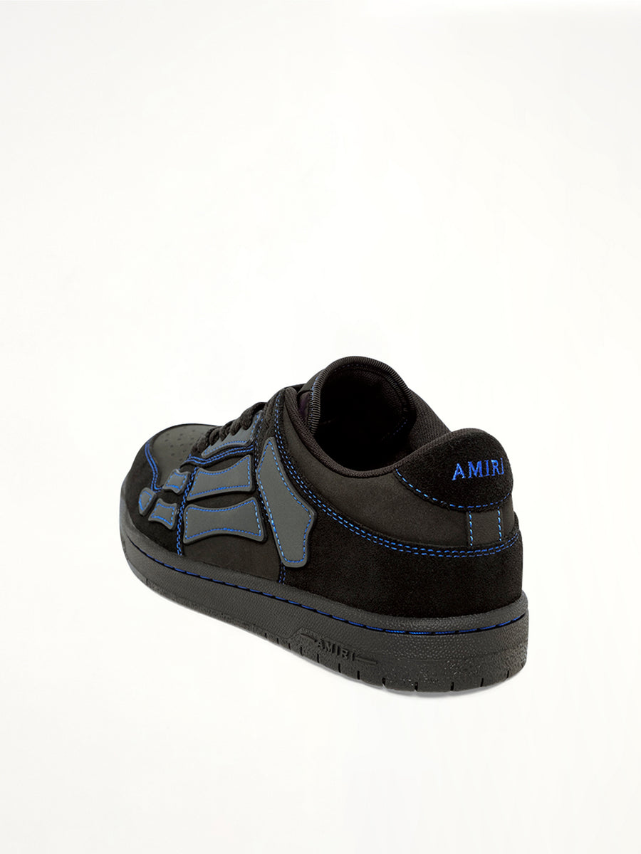 Skel Top Contrast Low Sneaker in Black/Blue