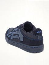 Skel Top Contrast Low Sneaker in Black/Blue