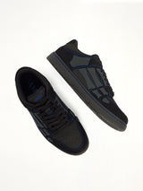 Skel Top Contrast Low Sneaker in Black/Blue