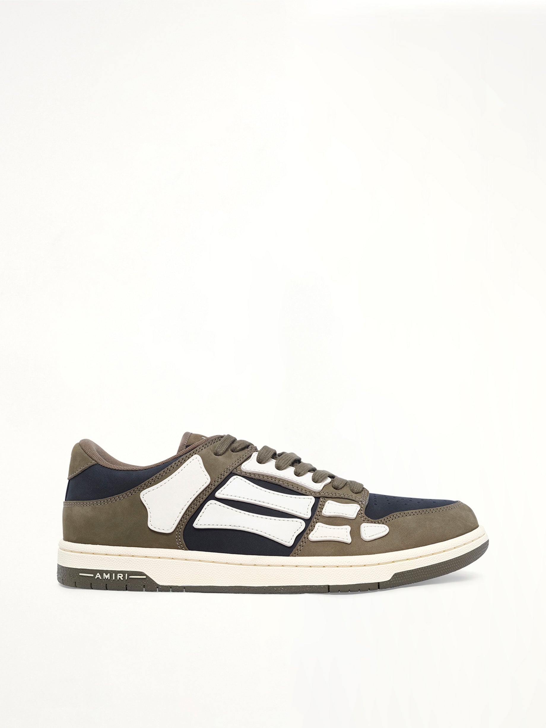 Skel Top Low Sneaker in Black/Khaki