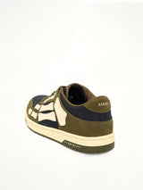 Skel Top Low Sneaker in Black/Khaki
